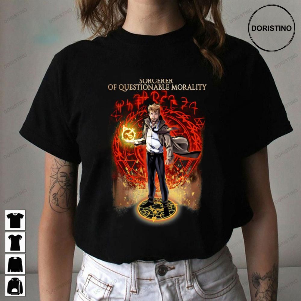 Sorcerer Of Questionable Morality John Constantine Hellblazer Limited Edition T-shirts